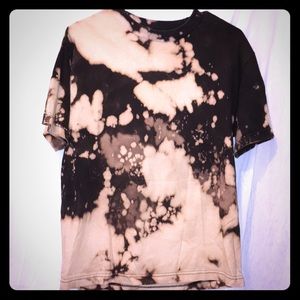 One of a kind dark tie-dye cotton men’s t-shirt